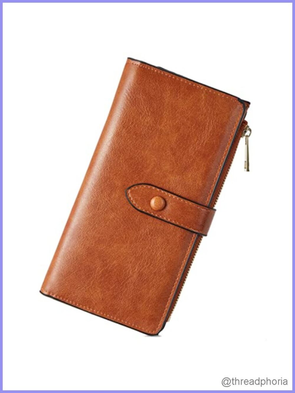 Vegan Leather RFID Large Capacity Bifold Wallet with 16 Card Slots